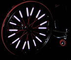 Spoke Reflectors for Your Wheelchair Tires
